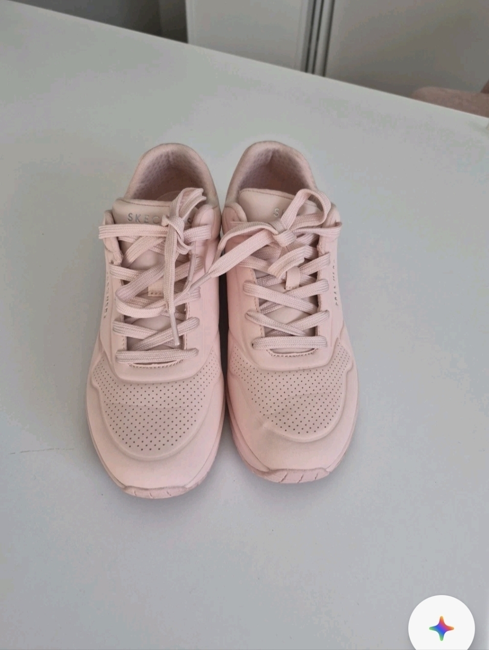 Skechers Womens Uno Sneakers Light Pink Sz 8.5